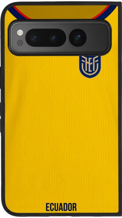 Google Pixel Fold Case Hülle - Silikon schwarz Ecuador 2022 Fußballtrikot
