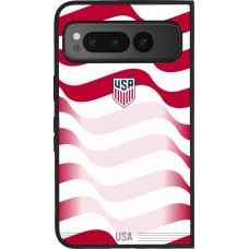 Google Pixel Fold Case Hülle - Silikon schwarz Vereinigten Staaten 2026 personalisierbares Fussballtrikot
