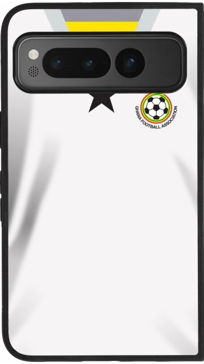 Google Pixel Fold Case Hülle - Silikon schwarz Ghana 2022 personalisierbares Fussballtrikot