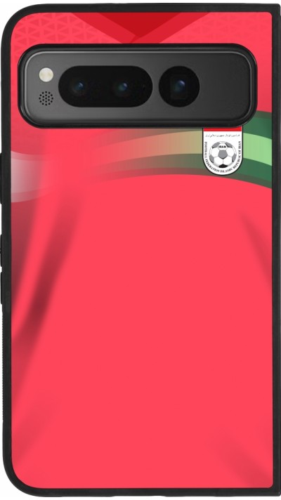 Google Pixel Fold Case Hülle - Silikon schwarz Iran 2022 personalisierbares Fussballtrikot