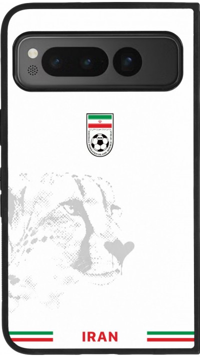 Google Pixel Fold Case Hülle - Silikon schwarz Iran 2026 personalisierbares Fussballtrikot