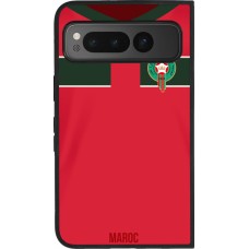 Google Pixel Fold Case Hülle - Silikon schwarz Marokko 2022 personalisierbares Fussballtrikot