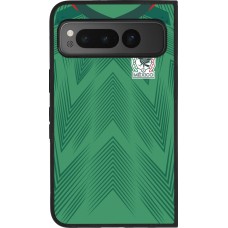 Google Pixel Fold Case Hülle - Silikon schwarz Mexiko 2022 personalisierbares Fussballtrikot