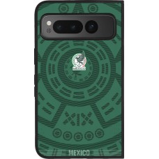 Coque Google Pixel Fold - Silicone rigide noir Maillot de football Mexique 2026 personnalisable