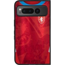 Google Pixel Fold Case Hülle - Silikon schwarz Tschechische Republik personalisierbares Fussballtrikot