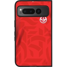 Google Pixel Fold Case Hülle - Silikon schwarz Tunesien 2022 personalisierbares Fussballtrikot