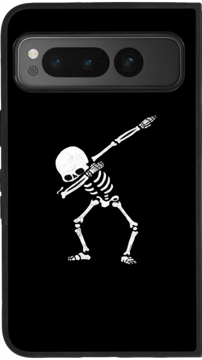 Google Pixel Fold Case Hülle - Silikon schwarz Halloween 19 09