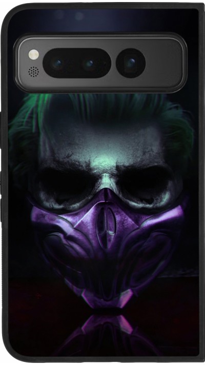 Google Pixel Fold Case Hülle - Silikon schwarz Halloween 20 21