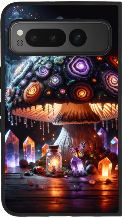 Google Pixel Fold Case Hülle - Silikon schwarz Halloween Zaubertrank Magie