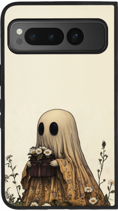 Google Pixel Fold Case Hülle - Silikon schwarz Halloween 2025 Ghost gardener