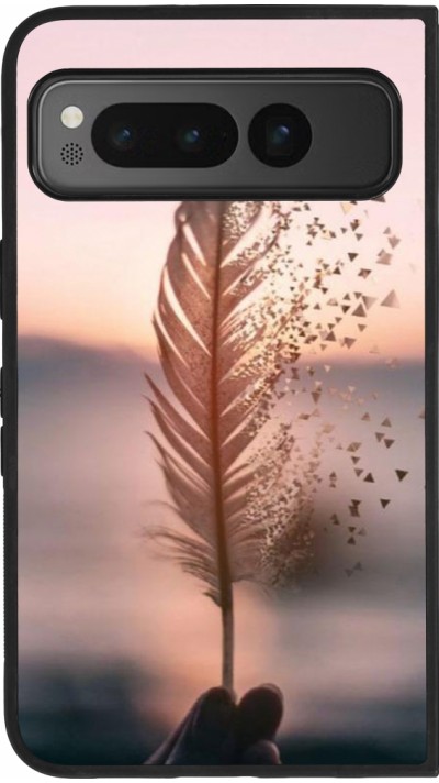 Google Pixel Fold Case Hülle - Silikon schwarz Hello September 11 19