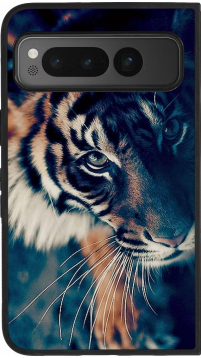 Google Pixel Fold Case Hülle - Silikon schwarz Incredible Lion
