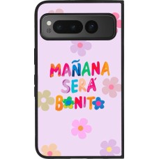 Google Pixel Fold Case Hülle - Silikon schwarz Karol G Manana sera bonito