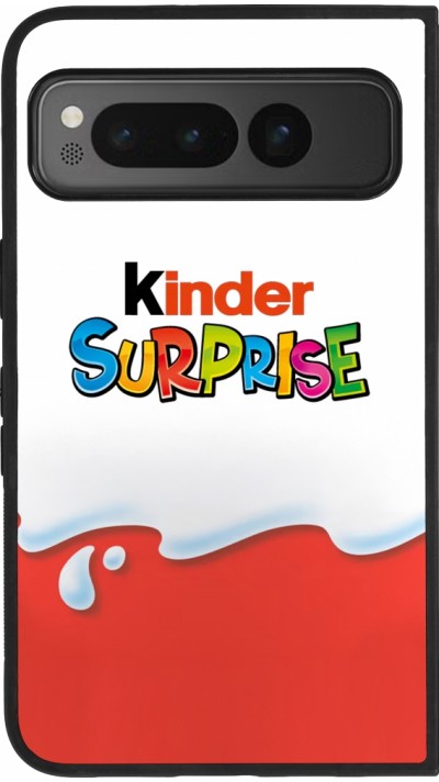 Google Pixel Fold Case Hülle - Silikon schwarz Kinder Surprise