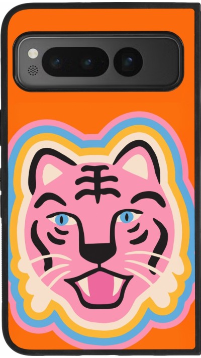 Google Pixel Fold Case Hülle - Silikon schwarz Lion colors 2026