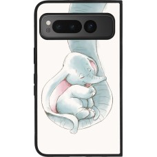 Google Pixel Fold Case Hülle - Silikon schwarz Mom 1903