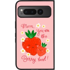 Google Pixel Fold Case Hülle - Silikon schwarz Mom 2026 Berry best