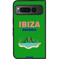 Coque Google Pixel Fold - Silicone rigide noir Pop Summer Destination Ibiza