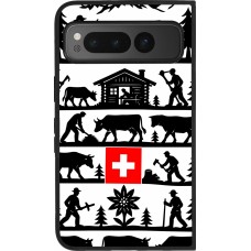 Google Pixel Fold Case Hülle - Silikon schwarz Poya Schweiz 1