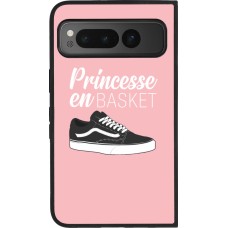 Google Pixel Fold Case Hülle - Silikon schwarz princesse en basket