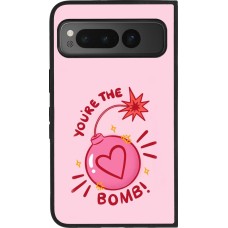 Coque Google Pixel Fold - Silicone rigide noir Saint Valentines Day 26 You are the bomb