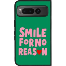 Google Pixel Fold Case Hülle - Silikon schwarz Smile for no reason 2026