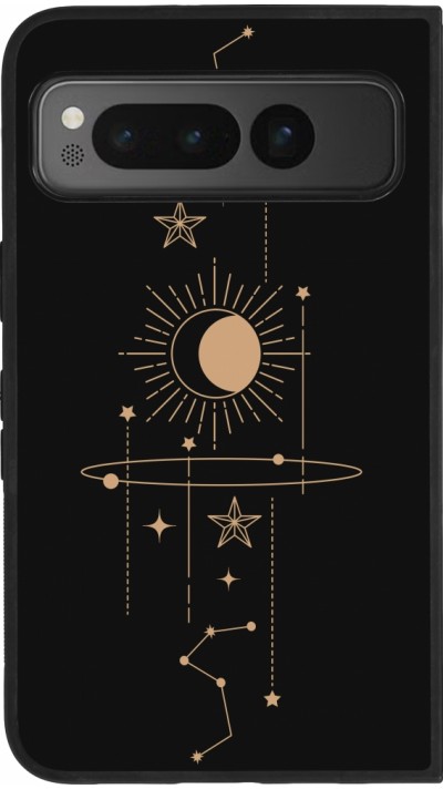 Coque Google Pixel Fold - Silicone rigide noir Spring 23 astro