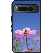 Google Pixel Fold Case Hülle - Silikon schwarz Bee on a flower Spring 2026