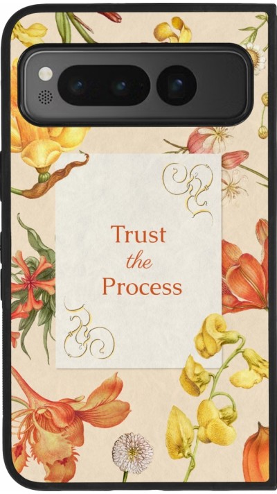 Google Pixel Fold Case Hülle - Silikon schwarz Trust the process Spring 2026