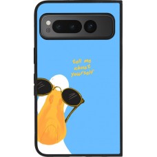 Coque Google Pixel Fold - Silicone rigide noir Tell me about yourself Summer 2026