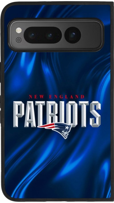 Coque Google Pixel Fold - Silicone rigide noir Super Bowl 26 Patriots 2