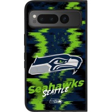 Google Pixel Fold Case Hülle - Silikon schwarz Super Bowl 26 Seattle 2