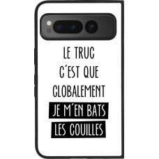 Google Pixel Fold Case Hülle - Silikon schwarz Le truc globalement bats les couilles