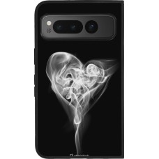 Google Pixel Fold Case Hülle - Silikon schwarz Valentine 2022 Black Smoke
