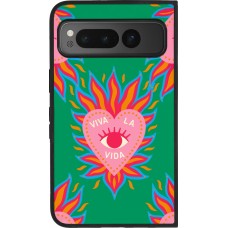 Coque Google Pixel Fold - Silicone rigide noir Viva la vida 2026