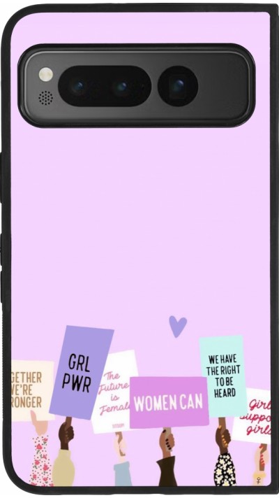 Coque Google Pixel Fold - Silicone rigide noir Womens day 2026 9