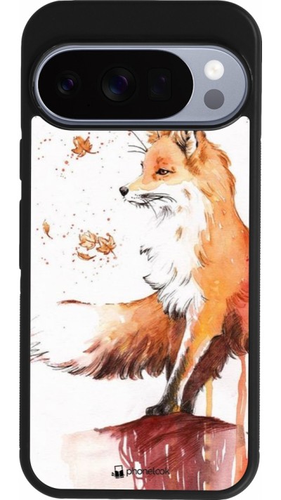 Coque Google Pixel 10 / Pixel 10 Pro - Silicone rigide noir Autumn 21 Fox