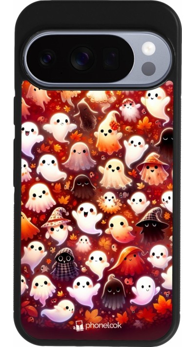 Google Pixel 10 / Pixel 10 Pro Case Hülle - Silikon schwarz Gespenster Herbst niedlich