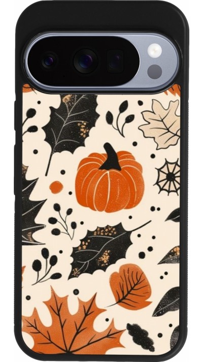 Coque Google Pixel 10 / Pixel 10 Pro - Silicone rigide noir Autumn 2024 nature