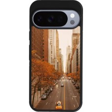 Coque Google Pixel 10 / Pixel 10 Pro - Silicone rigide noir Autumn 2024 New York city