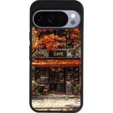 Coque Google Pixel 10 / Pixel 10 Pro - Silicone rigide noir Autumn 25 Coffee shop