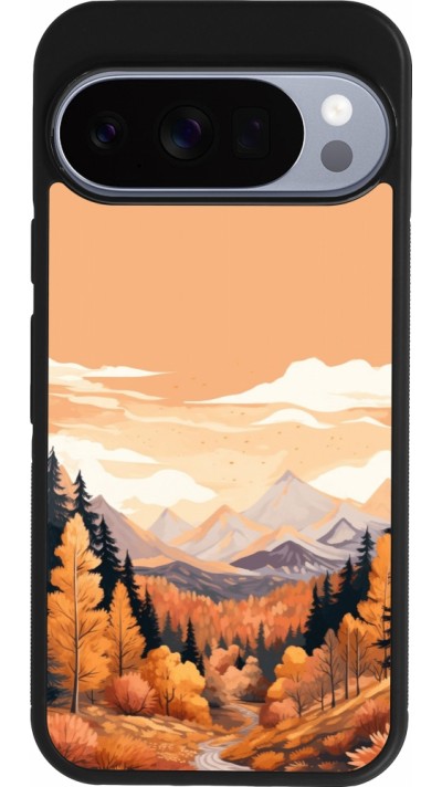 Coque Google Pixel 10 / Pixel 10 Pro - Silicone rigide noir Autumn 25 Mountains