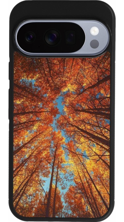 Coque Google Pixel 10 / Pixel 10 Pro - Silicone rigide noir Autumn 25 Trees