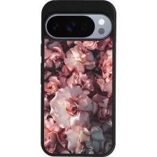 Coque Google Pixel 10 / Pixel 10 Pro - Silicone rigide noir Beautiful Roses
