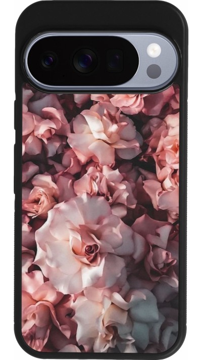 Coque Google Pixel 10 / Pixel 10 Pro - Silicone rigide noir Beautiful Roses