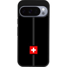 Coque Google Pixel 10 / Pixel 10 Pro - Silicone rigide noir Canton CH noir