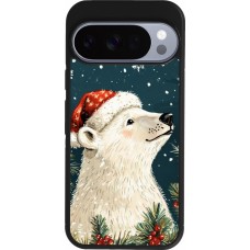 Coque Google Pixel 10 / Pixel 10 Pro - Silicone rigide noir Christmas 25 Bear