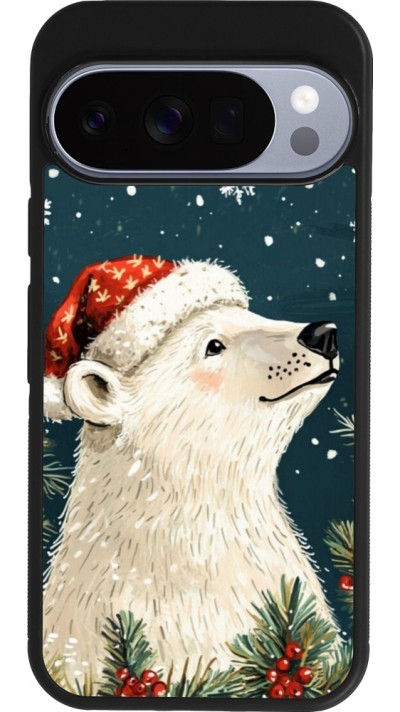 Coque Google Pixel 10 / Pixel 10 Pro - Silicone rigide noir Christmas 25 Bear