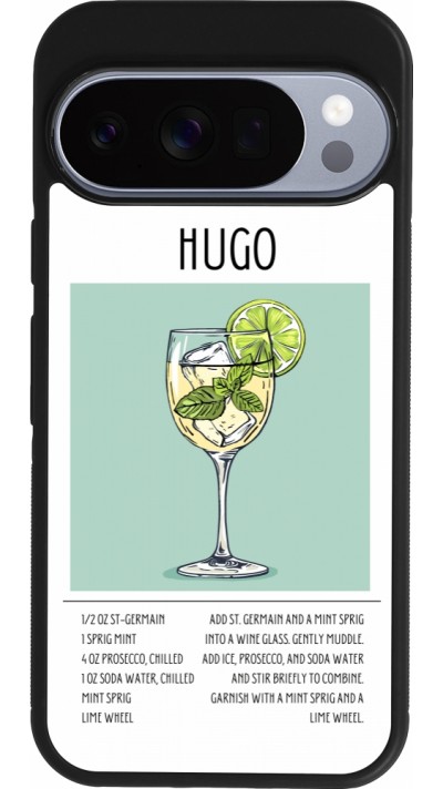 Coque Google Pixel 10 / Pixel 10 Pro - Silicone rigide noir Cocktail recette Hugo