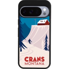 Google Pixel 10 / Pixel 10 Pro Case Hülle - Silikon schwarz Crans-Montana Cabane
